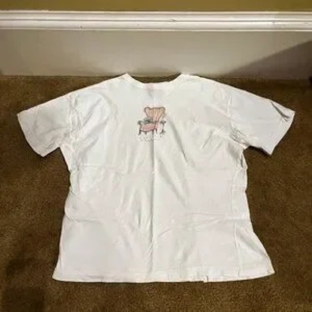 Women's White Graphic Tee